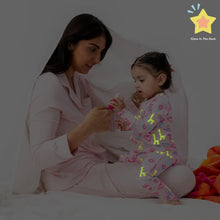 Pink Party Animals Glow In The Dark Long Sleeve Pajamas