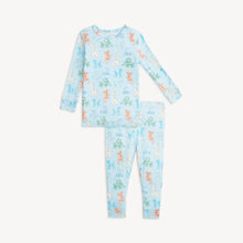 Blue Party Animals Glow In The Dark Long Sleeve Pajamas