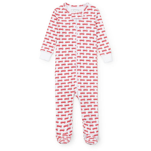 Fire Truck Parker Zipper Pajama