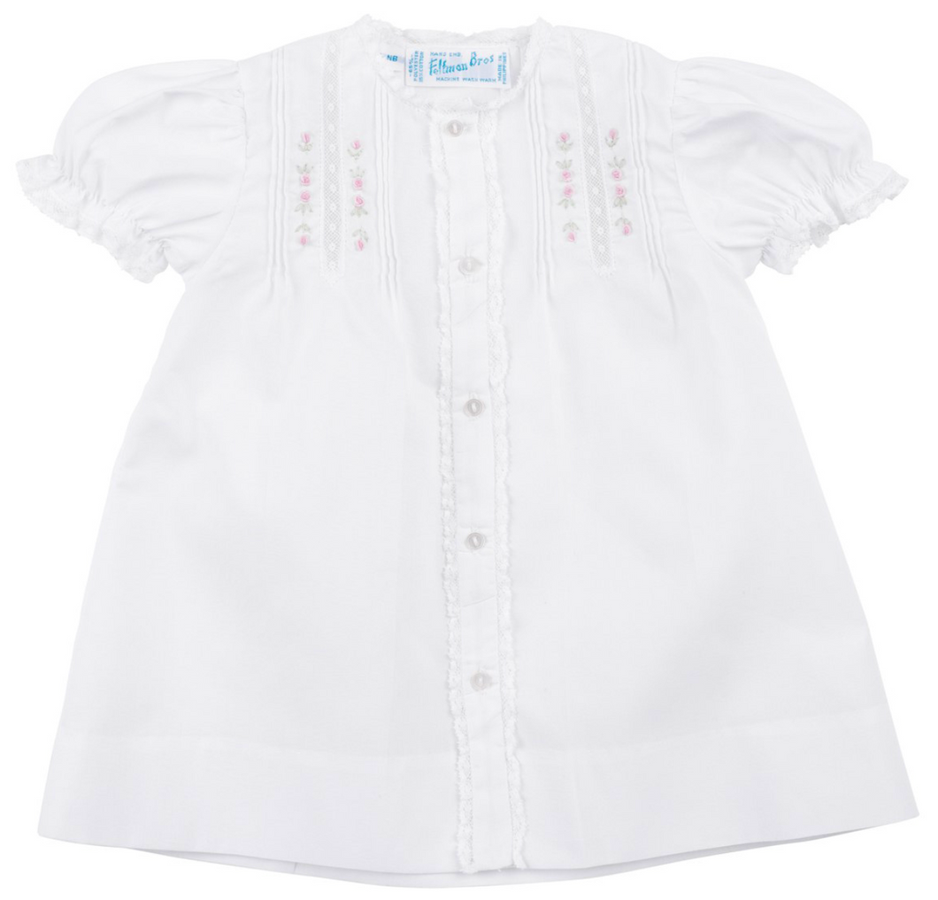 Girls Floral Rosebud Lace Daygown