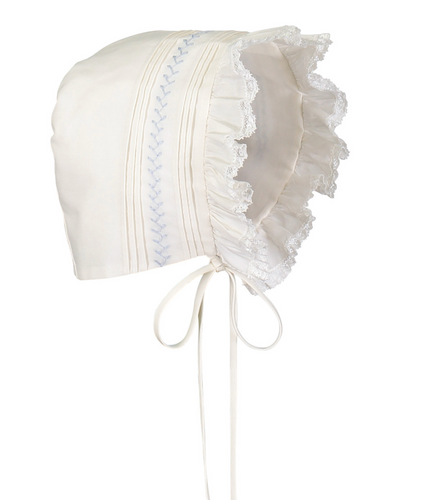Girls Vintage Bonnet - Ivory