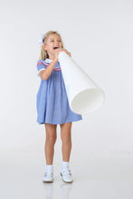 Riley Royal Minigingham Kendall Dress