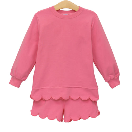 Sophia Scalloped Set - Pink