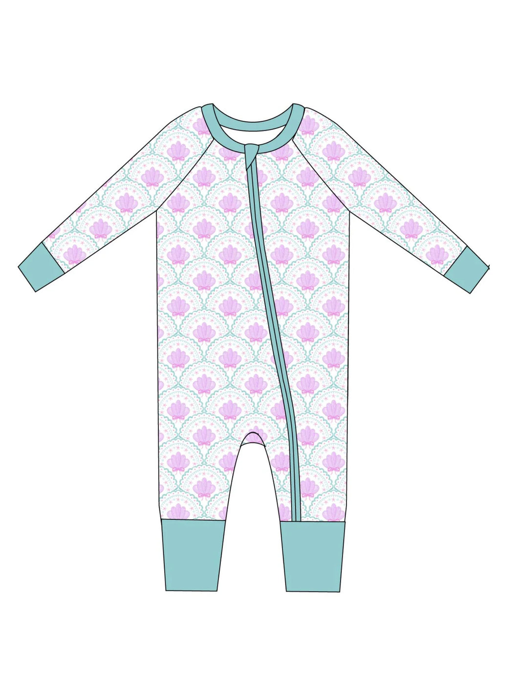 Seaside Shells Zip Jams