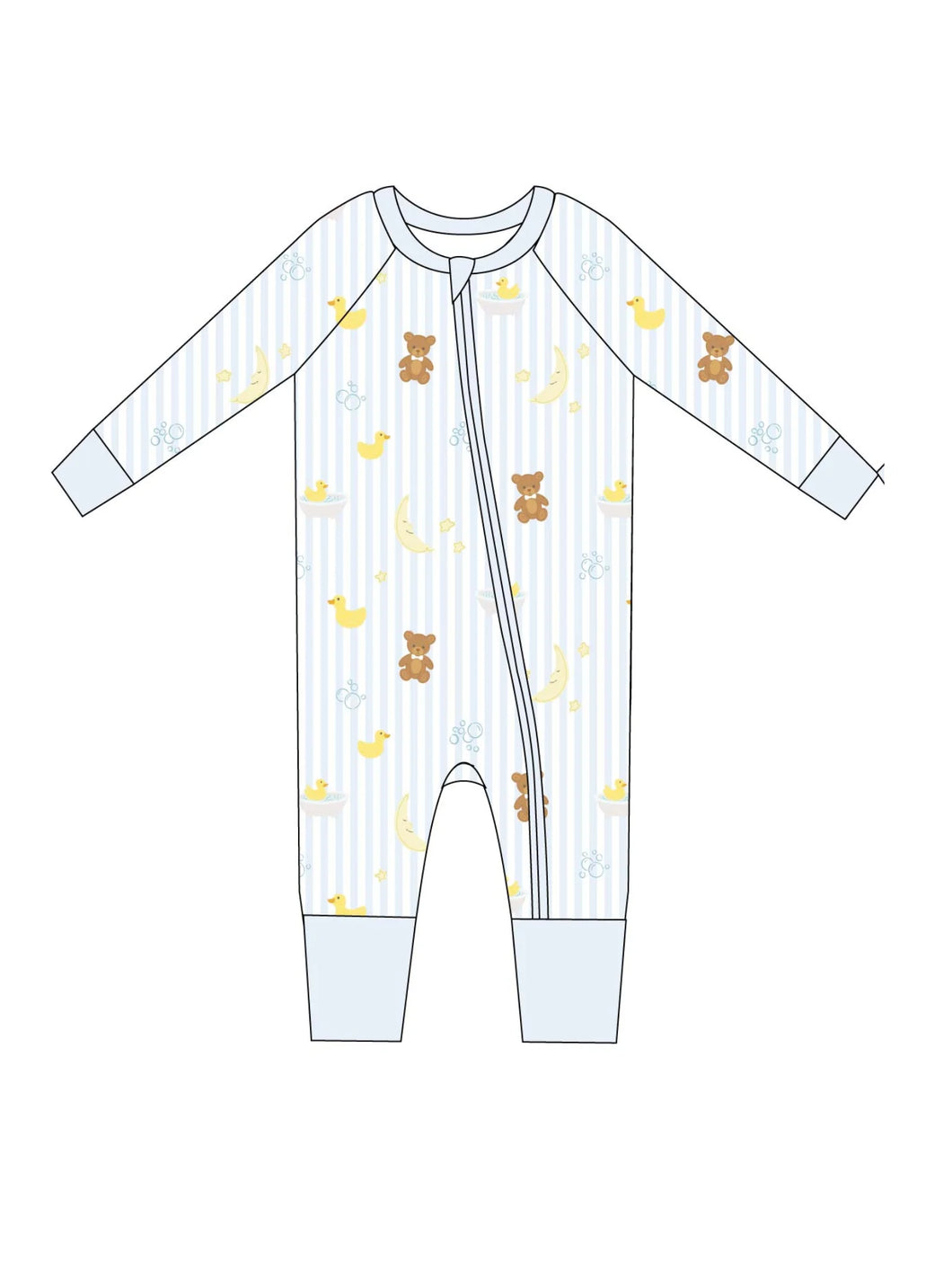 Bathtime Bubbles Zip Up Jams