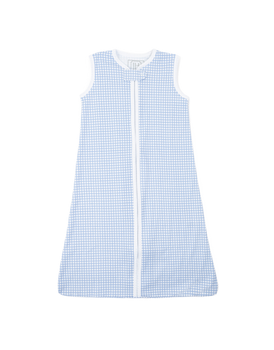 WEARABLE BLANKET - LIGHT BLUE BOX PLAID