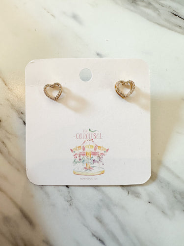 Gold/Silver Heart Stud