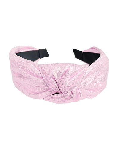 Pink Shimmery Knotted Headband