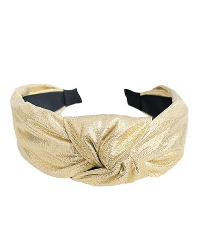 Gold Shimmer Knotted Headband