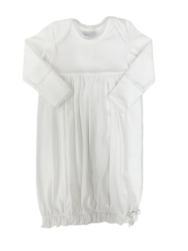 White/White Crochet Lap Gown