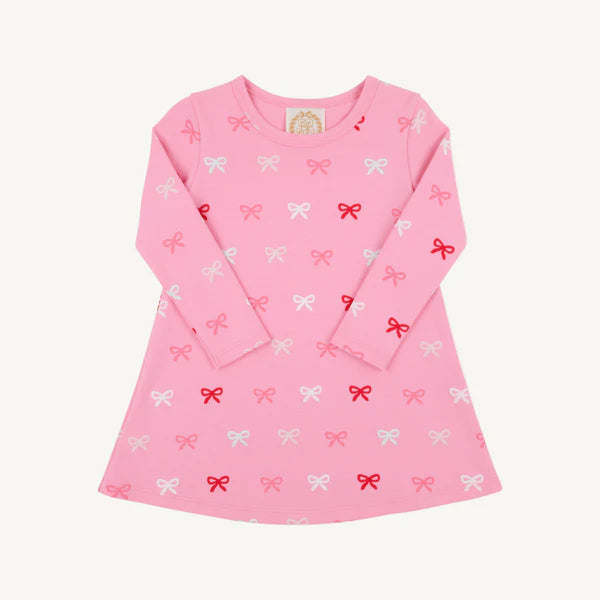 Long Sleeve Polly Play Dress - Bitty Bows
