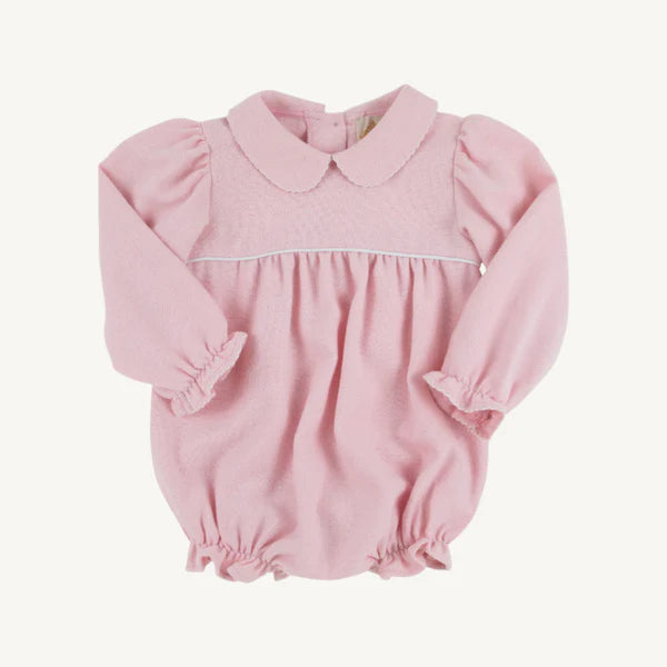 Long Sleeve Britt Bubble - Sandpearl Pink Herringbone