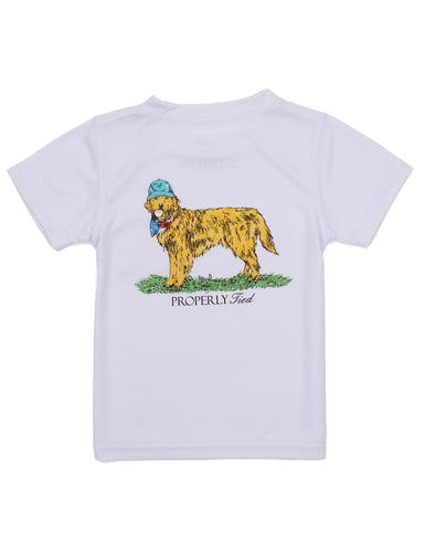 Performance SS Tee American Pup White