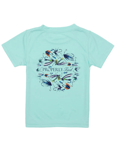 Performance SS Tee Stay Fly Seafoam