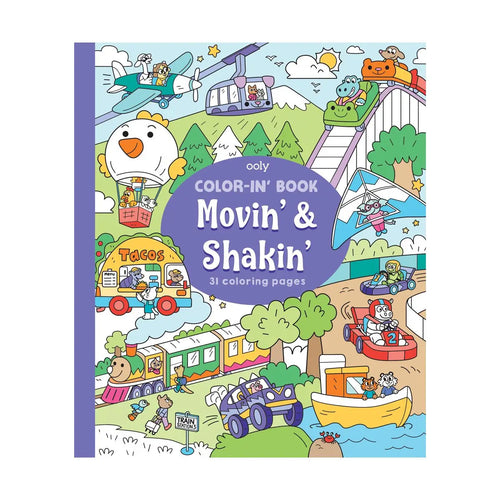 Color-In' Book- Movin' & Shakin'