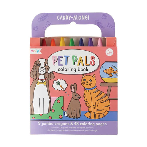 Carry Along Crayon & Coloring Book Kit- Pet Pals