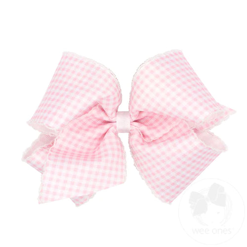 King Gingham WeeOnes Printed Bow