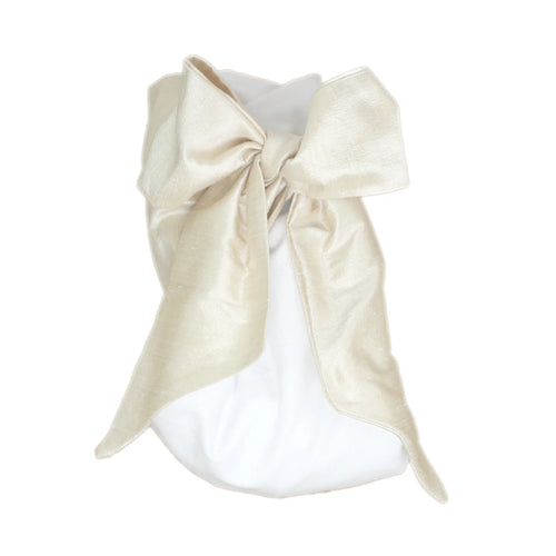 Bow Swaddle-Pearl Strand Silk