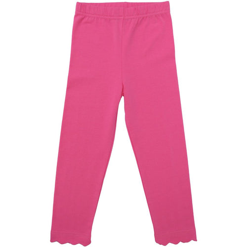 Hot Pink Scallop Leggings