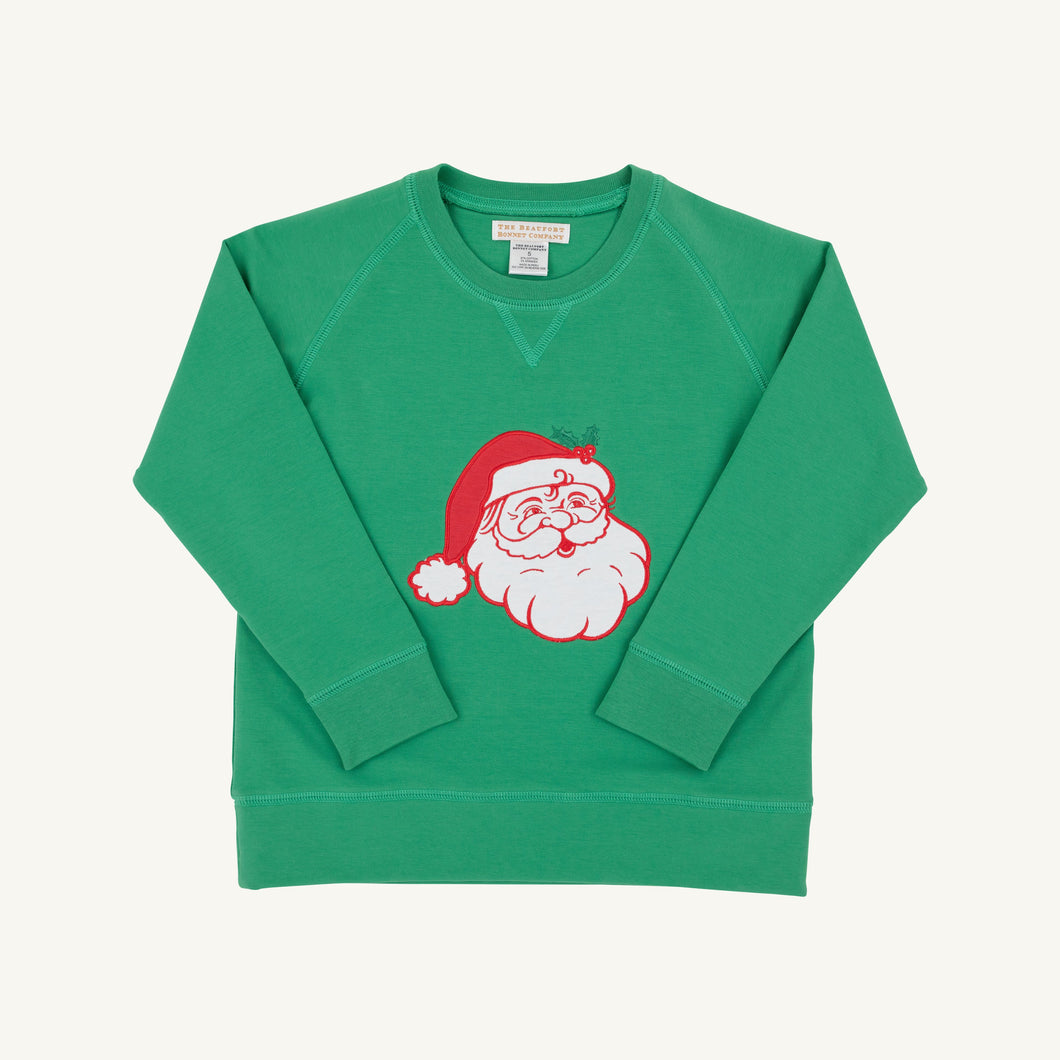 Kiawah Kelly Green Santa Cassidy Comfy Crewneck