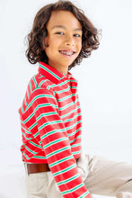 Richmond Red/Green Stripe Prim & Proper Polo