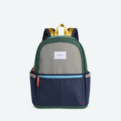 Green/Navy Double Pocket Backpack