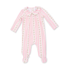 Antoinette Stripe Smocked Peter Pan Footie