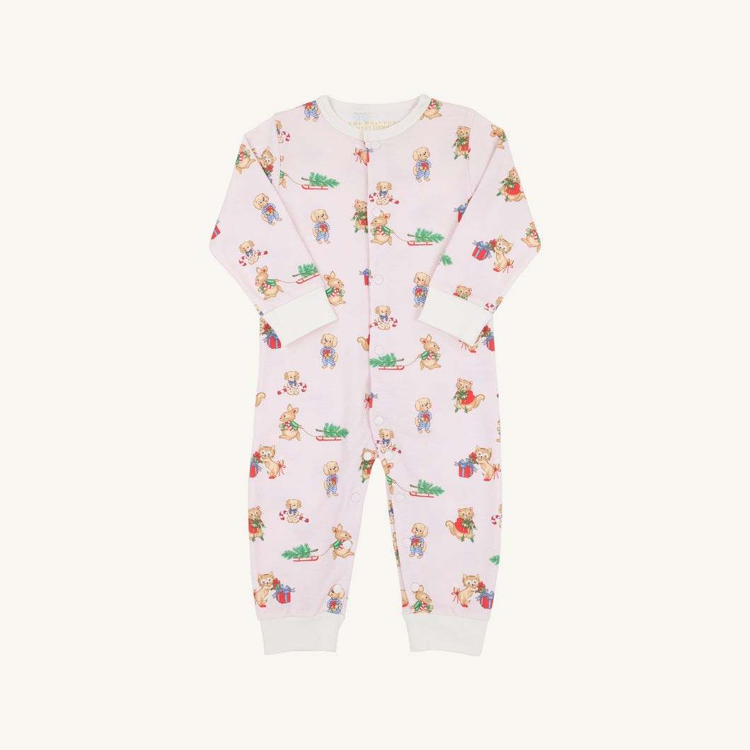 Pink Christmastime Cuties Paxton Playsuit