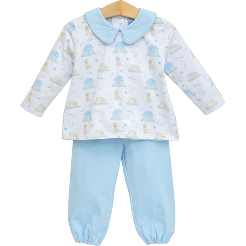 Puppy Pals Knit Boy Bloomer Pant Set