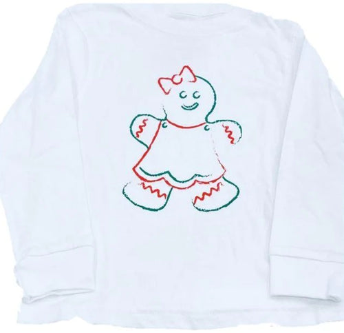 LS White Gingerbread Tee