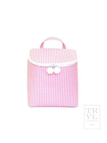 TRVL Take Away Insulated Bag - Pink Gingham