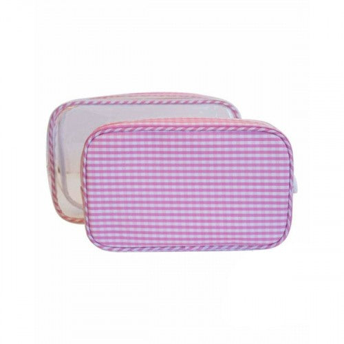 TRVL Clear Duo - Pink Gingham