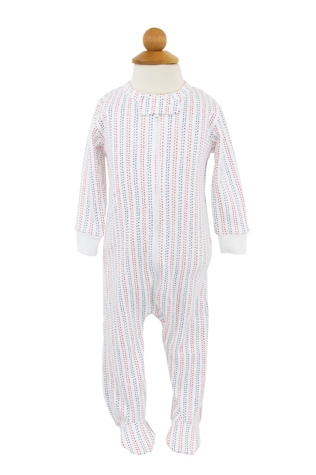 Patriotic Polkadots Zipper Pajama