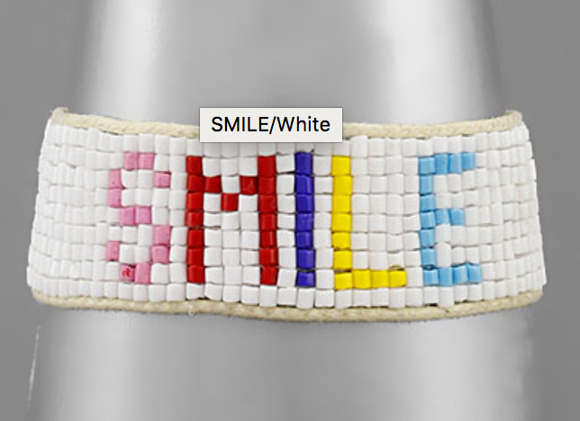 Smile Beaded Bracelet