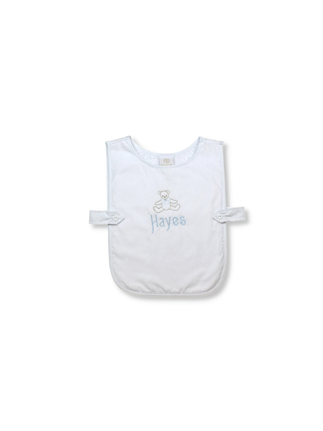 Celebration Bib-Blue Bitty Dot