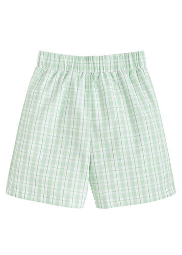 Green Plaid Basic Short