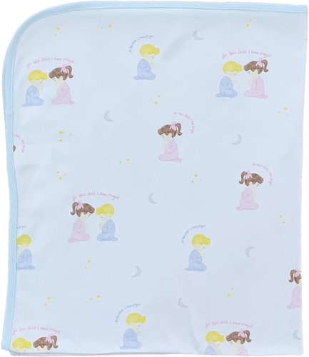 For This Child I Have Prayed Blanket-Blue
