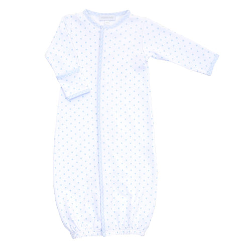 Blue Gingham Dots Converter Gown
