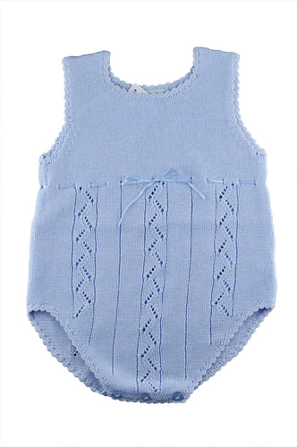 Blue Knitted Romper
