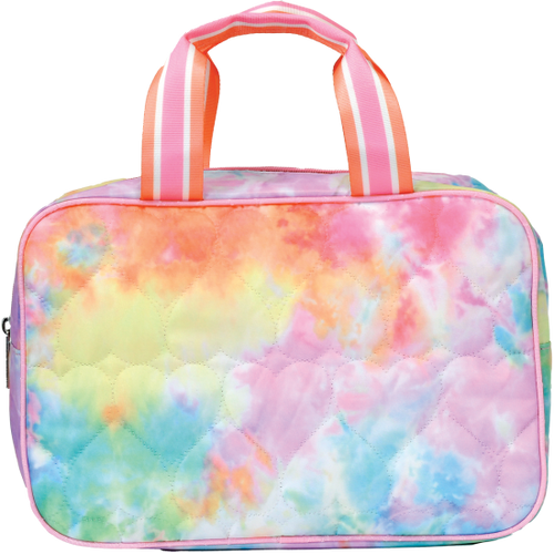 Quilted Cotton Candy Heart Cosmetic Bag