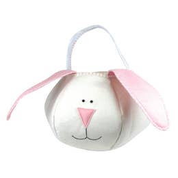 Loppy Eared Bunny Basket - Pink