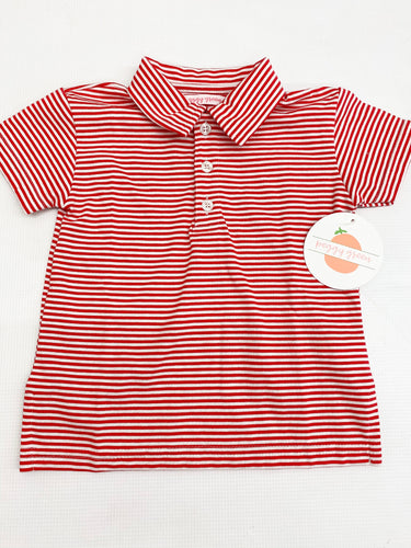 Red Stripe Polo