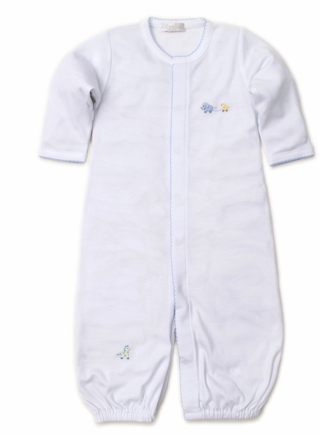 White/Blue Pull Toys Converter Gown