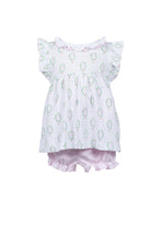 Pink Easter Avery Bloomer Set