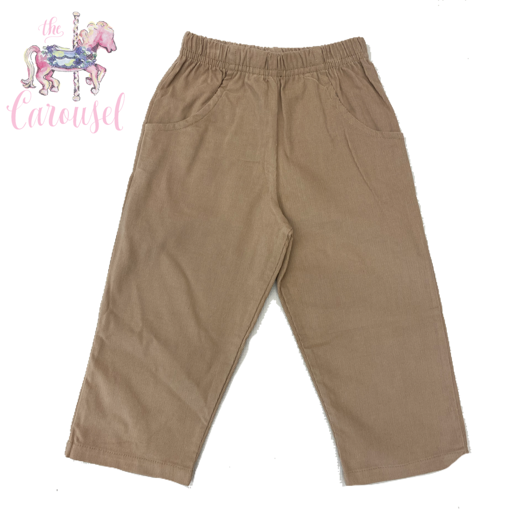Sand Corduroy Pants w/ Pocket