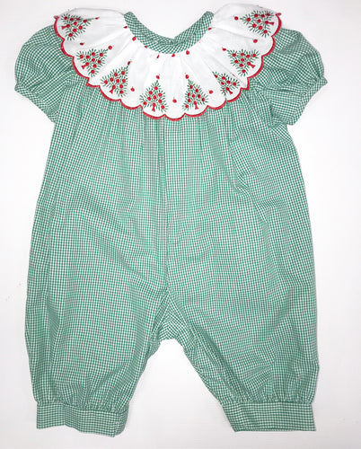 Green Gingham Girl Bubble