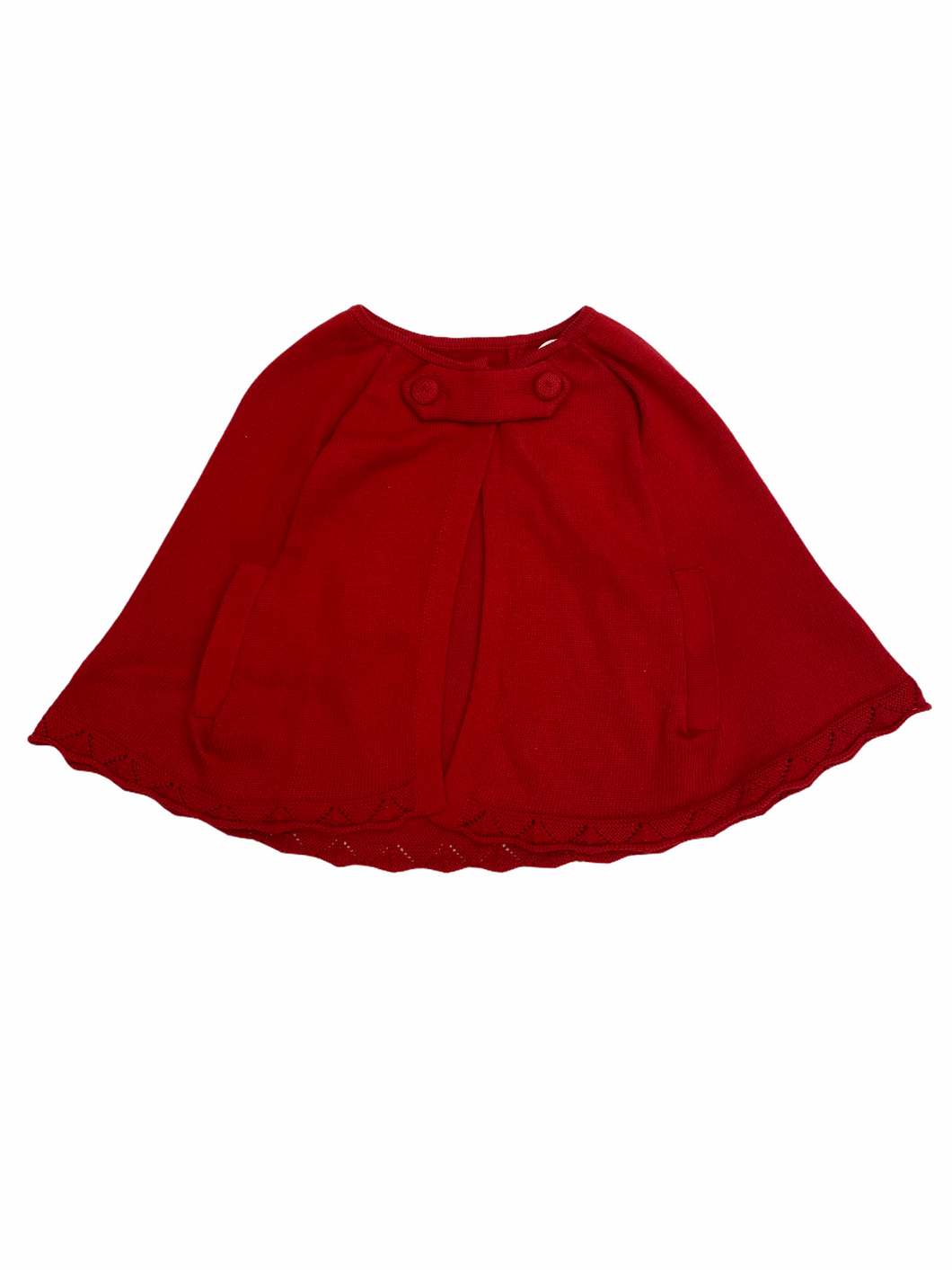 Red Royal Cape Sweater