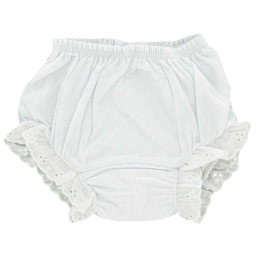 White Ruffle Bloomer