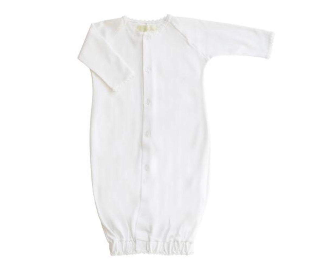 Jersey Converter Gown - White