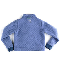 Blue Quilted Pullover